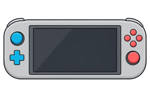 Switch Liteのフラットなイラスト
