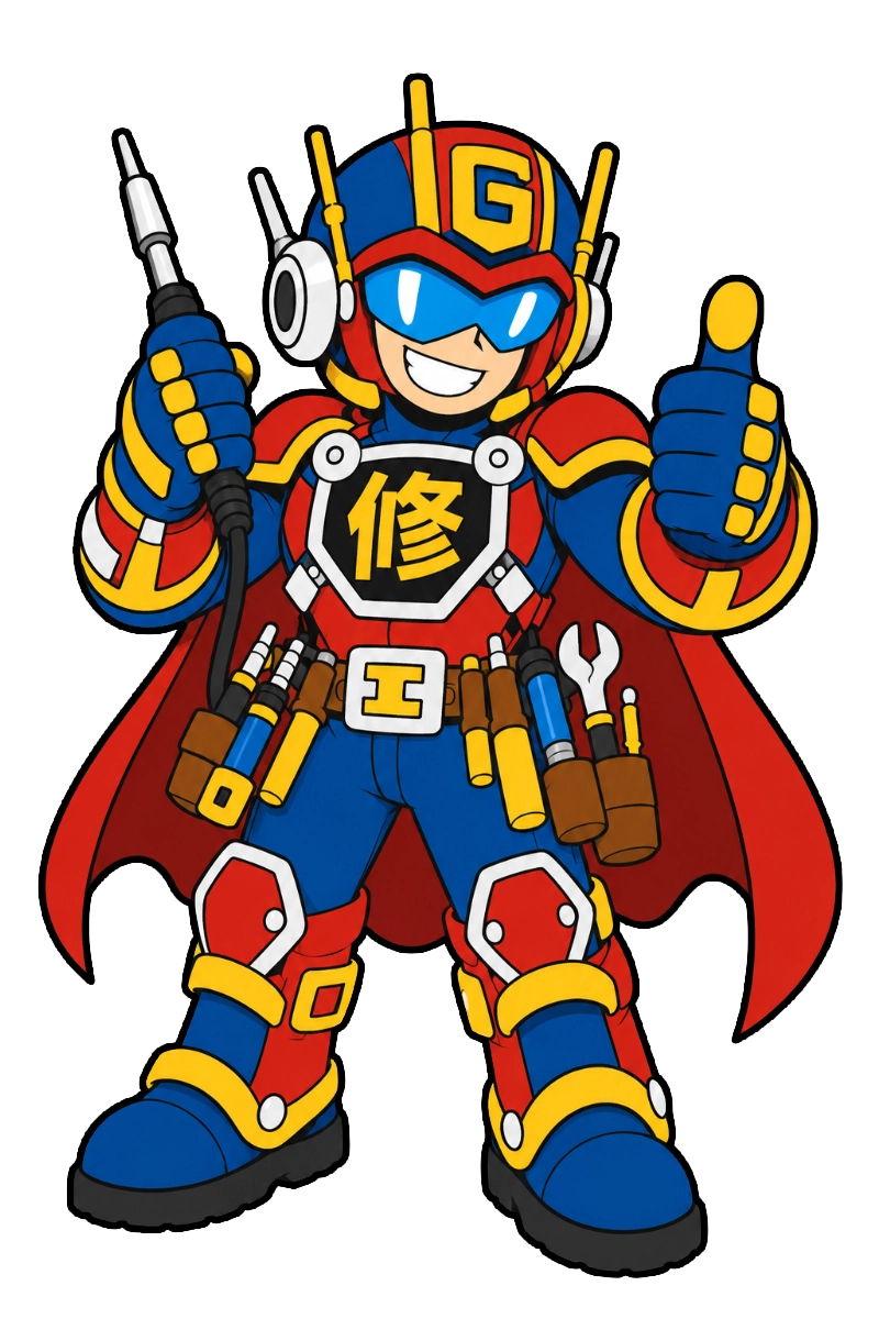 ゲーム機修理マンのキャラクター
